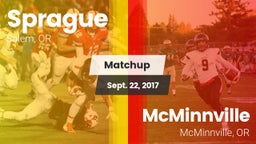 Matchup: Sprague  vs. McMinnville  2017