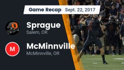 Recap: Sprague  vs. McMinnville  2017