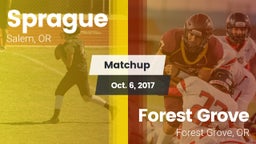Matchup: Sprague  vs. Forest Grove  2017