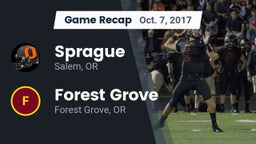 Recap: Sprague  vs. Forest Grove  2017