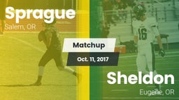 Matchup: Sprague  vs. Sheldon  2017