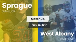 Matchup: Sprague  vs. West Albany  2017
