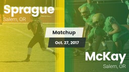 Matchup: Sprague  vs. McKay  2017