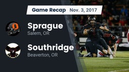 Recap: Sprague  vs. Southridge  2017