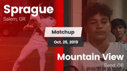 Matchup: Sprague  vs. Mountain View  2019