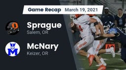 Recap: Sprague  vs. McNary  2021