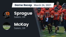 Recap: Sprague  vs. McKay  2021