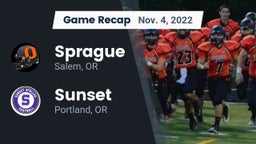 Recap: Sprague  vs. Sunset  2022
