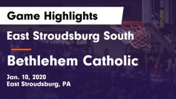 East Stroudsburg  South vs Bethlehem Catholic  Game Highlights - Jan. 10, 2020