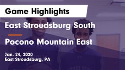 East Stroudsburg  South vs Pocono Mountain East  Game Highlights - Jan. 24, 2020