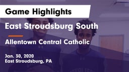 East Stroudsburg  South vs Allentown Central Catholic  Game Highlights - Jan. 30, 2020