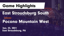East Stroudsburg  South vs Pocono Mountain West  Game Highlights - Jan. 23, 2021