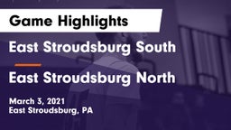 East Stroudsburg  South vs East Stroudsburg North  Game Highlights - March 3, 2021