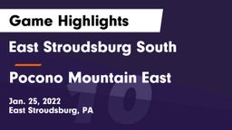 East Stroudsburg  South vs Pocono Mountain East  Game Highlights - Jan. 25, 2022