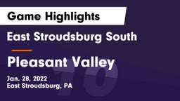 East Stroudsburg  South vs Pleasant Valley  Game Highlights - Jan. 28, 2022
