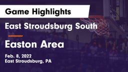 East Stroudsburg  South vs Easton Area  Game Highlights - Feb. 8, 2022