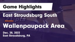 East Stroudsburg  South vs Wallenpaupack Area  Game Highlights - Dec. 28, 2022
