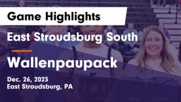East Stroudsburg  South vs Wallenpaupack Game Highlights - Dec. 26, 2023