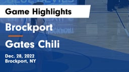 Brockport  vs Gates Chili  Game Highlights - Dec. 28, 2022