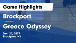 Brockport  vs Greece Odyssey  Game Highlights - Jan. 20, 2023