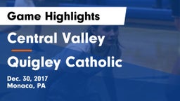 Central Valley  vs Quigley Catholic  Game Highlights - Dec. 30, 2017