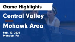 Central Valley  vs Mohawk Area  Game Highlights - Feb. 10, 2020