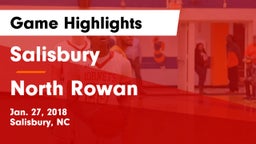 Salisbury  vs North Rowan  Game Highlights - Jan. 27, 2018