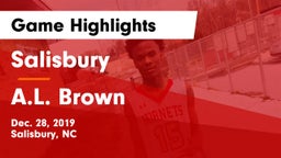 Salisbury  vs A.L. Brown  Game Highlights - Dec. 28, 2019