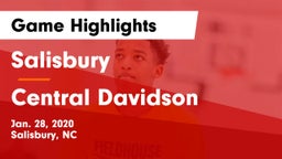 Salisbury  vs Central Davidson  Game Highlights - Jan. 28, 2020