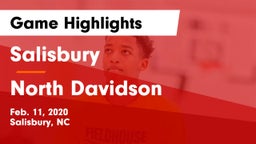 Salisbury  vs North Davidson  Game Highlights - Feb. 11, 2020