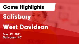 Salisbury  vs West Davidson  Game Highlights - Jan. 19, 2021