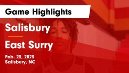 Salisbury  vs East Surry  Game Highlights - Feb. 23, 2023