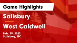Salisbury  vs West Caldwell  Game Highlights - Feb. 25, 2023