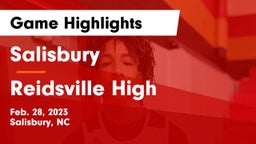 Salisbury  vs Reidsville High Game Highlights - Feb. 28, 2023