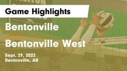 Bentonville  vs Bentonville West  Game Highlights - Sept. 29, 2022