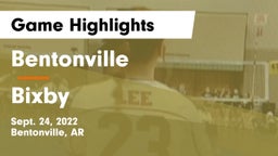 Bentonville  vs Bixby  Game Highlights - Sept. 24, 2022
