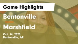 Bentonville  vs Marshfield Game Highlights - Oct. 14, 2023