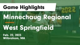 Minnechaug Regional  vs West Springfield  Game Highlights - Feb. 22, 2023