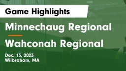 Minnechaug Regional  vs Wahconah Regional  Game Highlights - Dec. 13, 2023