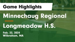 Minnechaug Regional  vs Longmeadow H.S. Game Highlights - Feb. 22, 2024