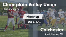 Matchup: CVUHS  vs. Colchester  2016