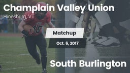 Matchup: CVUHS  vs. South Burlington  2017