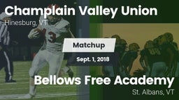 Matchup: CVUHS  vs. Bellows Free Academy  2018