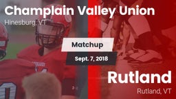 Matchup: CVUHS  vs. Rutland  2018