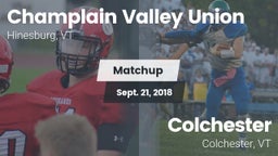 Matchup: CVUHS  vs. Colchester  2018