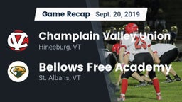 Recap: Champlain Valley Union  vs. Bellows Free Academy  2019