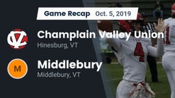Recap: Champlain Valley Union  vs. Middlebury  2019