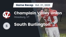 Recap: Champlain Valley Union  vs. South Burlington  2020