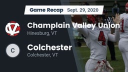 Recap: Champlain Valley Union  vs. Colchester  2020