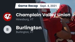 Recap: Champlain Valley Union  vs. Burlington  2021